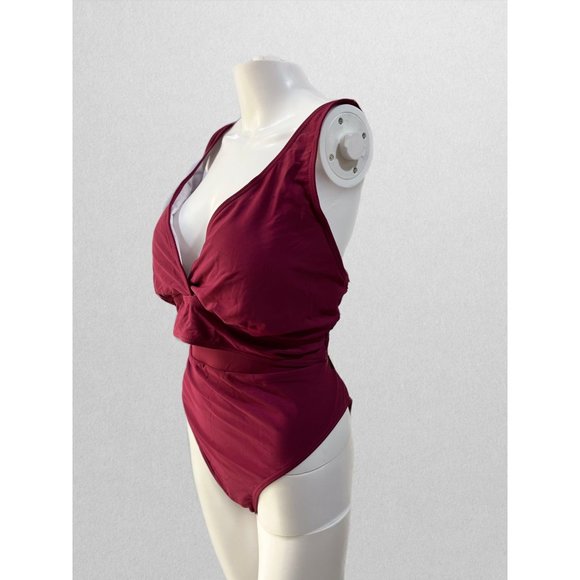 Aqua Eve Wine Swimsuit (New without Tags) - Picture 4 of 6